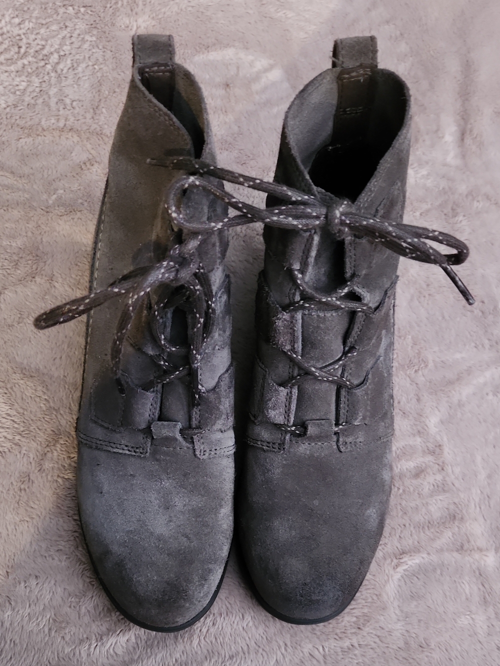Sorel Grey Suede Ankle Boot
